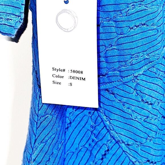 *Host Pick*NWT Habitat H58008 Cotton Swing Short Sleeve Top Womens Sz S/M - Picture 5 of 10